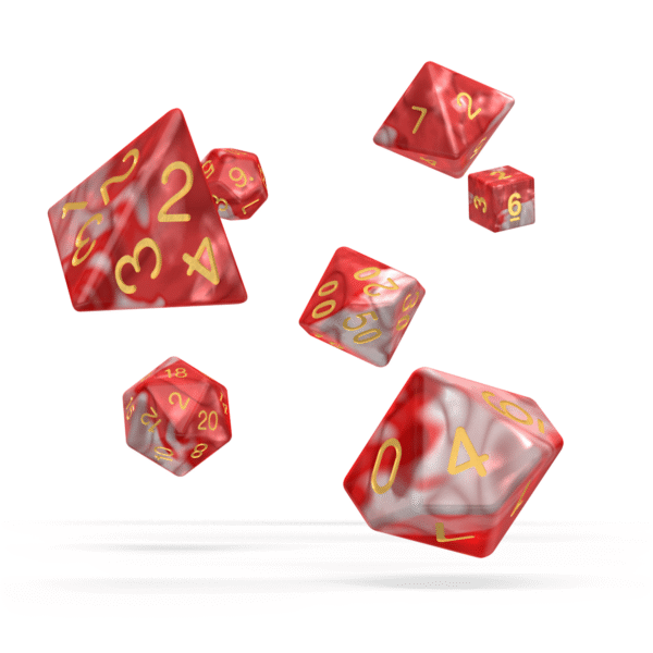 oakie doakie DICE RPG Set Gemidice: Red Sky (7)
