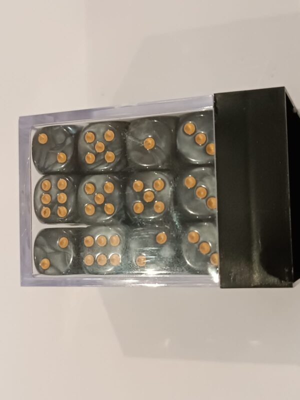 12mm D6 - Pearl Black Dice Set