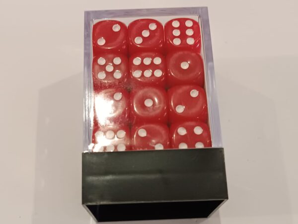 12mm D6 - Opaque Red Dice Set