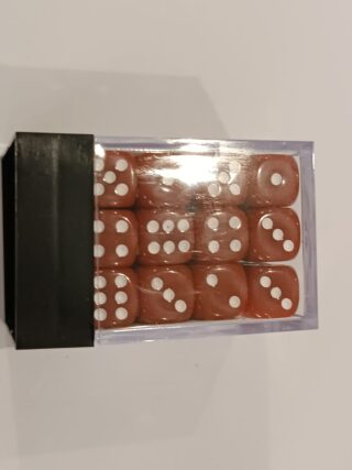 12mm D6 - Opaque Brown Dice Set