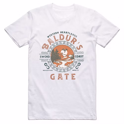 Baldurs Gate: Sword Coast Sleeved T-Shirt