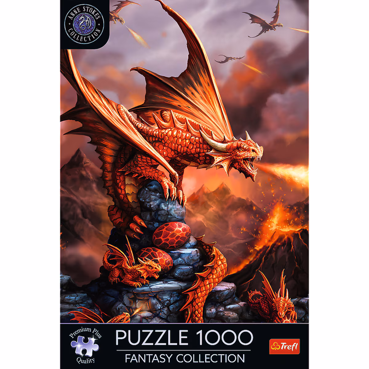 Trefl 1000pc Premium - Fantasy : Fire Dragon