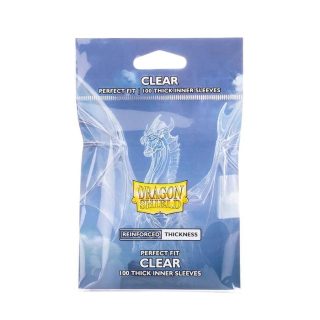 Dragon Shield - Perfect Fit Thick Inner Sleeves (Clear) - Dragon Shield Card Sleeves