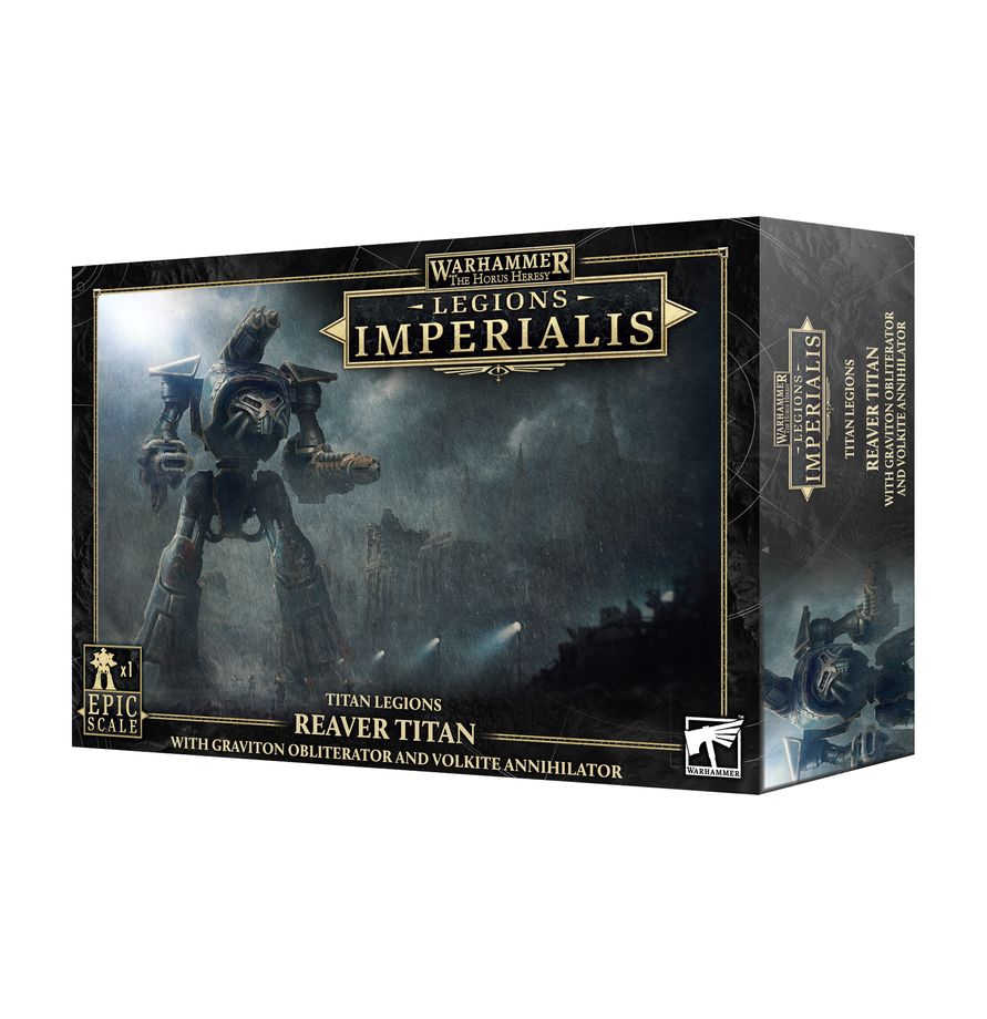 (PREORDER) Legions Imperialis: Reaver Titan with Graviton Obliterator and Volkite Annihilator