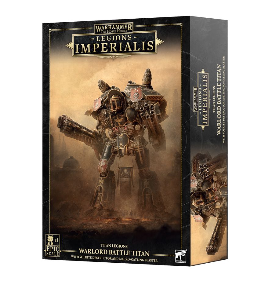 (PREORDER) Legions Imperialis: Warlord Titan with Volkite Destructor and Macro-Gatling Blaster