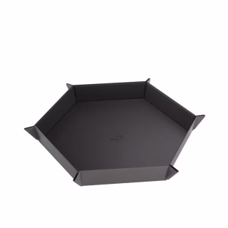 Gamegenic Magnetic Dice Tray Hexagonal - Black/Gray