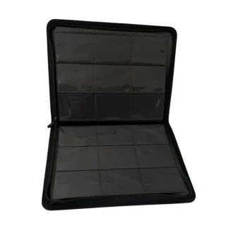 Luck Dragon 12 Pocket Side Loading Zip Card Binder - Black